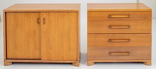 Mid-Century Modern Blonde Wood Cabinet & Dresser