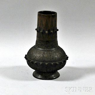Archaic-style Cast Bronze Vase