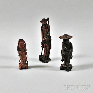 Three Wood Figures