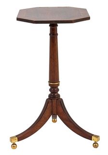 George III Style Rosewood Candle/Book Stand Table