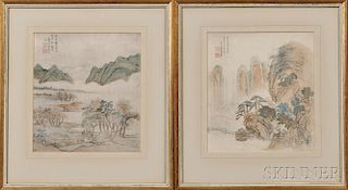 Two Prints Depicting Landscapes