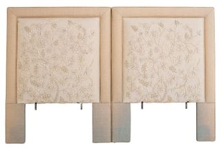 Upholstered Linen and Ribbon Headboards