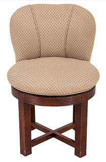 Hollywood Regency Upholstered Vanity Chair