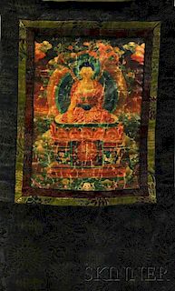 Thangka Depicting Medicine Buddha