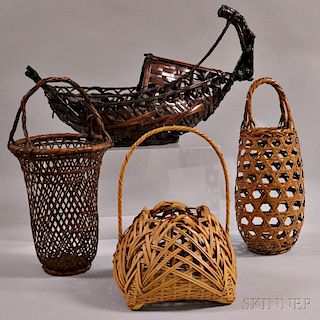 Four Bamboo Baskets