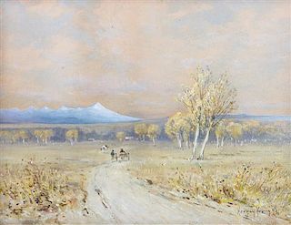Harvey Otis Young, (American, 1840-1901), Following the Trail in Autumn