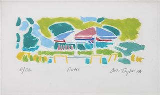 Andy Taylor, (American, b. 1949), Two Works: View of Sopris, 1988 Patio lithograph