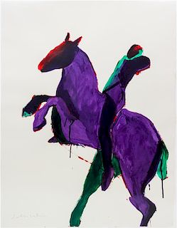Fritz Schholder, (American, 1937-2005), Something for Horse and Rider