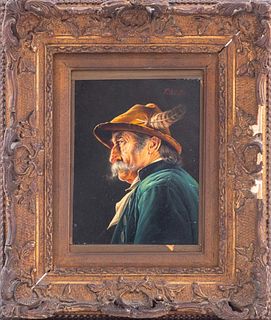 Franz Xaver Wolfe 'Portrait of a Man' Oil on Panel