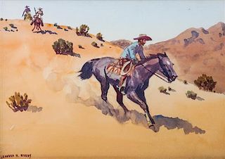 Leonard Howard Reedy, (American, 1899-1956), Pursuit of the Outlaw
