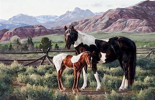 Greg Beecham, (American, b. 1954), Horses