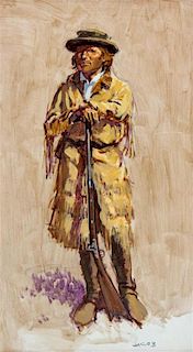 Ned Jacob, (American, b. 1938), Mountain Man, 1982