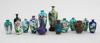 Collectible Cloisonne Enamel Miniature Vase, 14