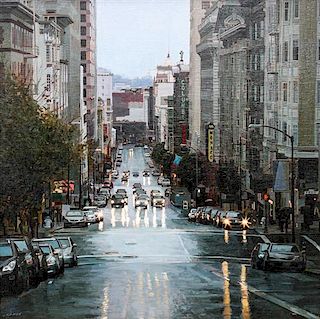 Greg Gandy, (American, b. 1980), Looking Down Taylor Street