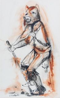 Kit Schweitzer, (American, 20th Century), Wolf Dancer, 1972