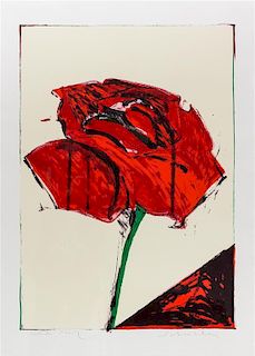 Fritz Scholder, (American, 1937-2005), Red Rose