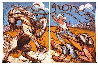 Luis Jimenez, (American, 1945-2006), Bronco (Cowboy and Horse), 1978