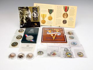 COLLECTION OF COMMEMORATIVE WAR COINS