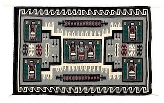 A Contemporary Navajo Weaving 47 x 62 inches.