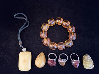 AMBER COLORED JEWELRY