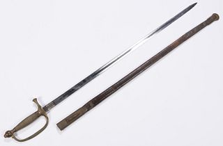 AMES U.S. MODEL 1840 NCO / NON-COMMISSIONED OFFICER'S SWORD WITH SCABBARD