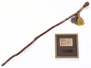 IMPORTANT GEORGE WASHINGTON AND ROBERT E. LEE OWNED WALKING STICK / CANE