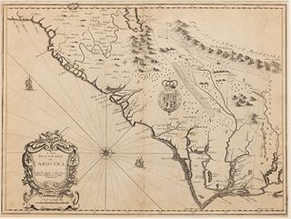 JOHN SPEED "A NEW DESCRIPTION OF CAROLINA" MAP