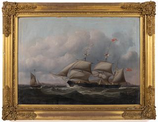 SAMUEL WALTERS (BRITISH, 1811-1872), ATTRIBUTED, PORTRAIT OF THE CLIPPER SHIP "JANE GOLDEE"