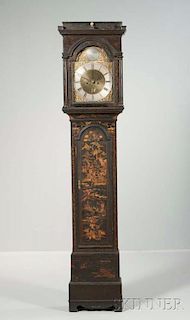 Robert Welsh Japanned Longcase Clock