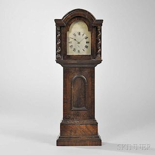 James G. Bradley Eight-day Detached Lever Miniature Longcase Clock