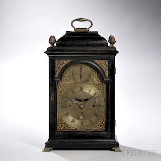 Isaac Rogers Ebonized Quarter-chiming Table Clock