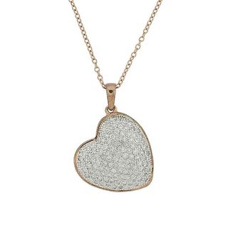 Kallati Gold Diamond Heart Pendant Necklace