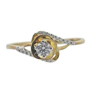 Kallati Gold Diamond Engagement Ring