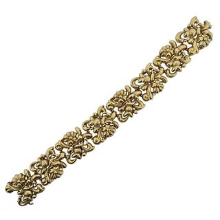 Antique Art Nouveau 18k Gold Bracelet