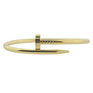 Cartier Juste Un Clou 18k Gold Bracelet Sz 17