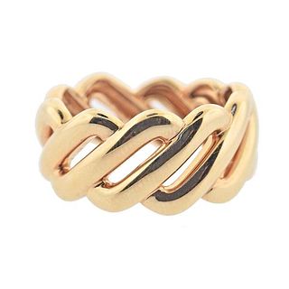 Bucherer 18k Rose Gold Band Ring