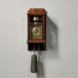 Japanese Eight-day Lantern Clock and Wall Bracket