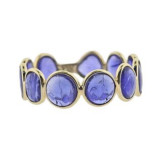 4.25ctw Sapphire 18k Gold Band Ring