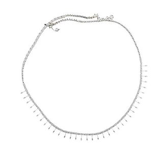 18k Gold Diamond Fringe Necklace