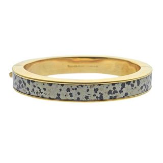 Tiffany &amp; Co 18k Gold Enamel Bangle Bracelet
