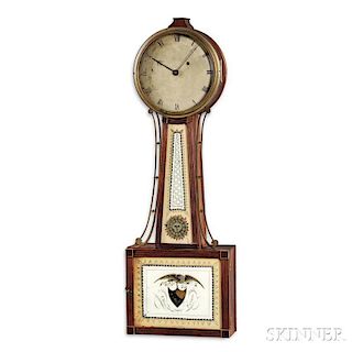 Simon Willard Reeded-front Patent Timepiece or "Banjo" Clock