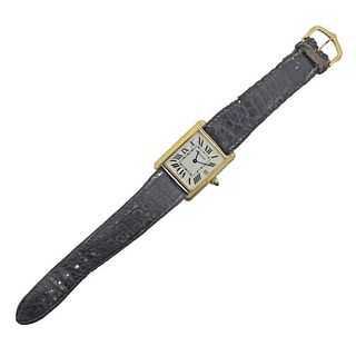 Cartier Tank 18k Gold Quartz Watch 2441