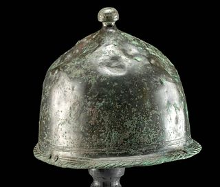 Rare Etruscan Bronze Montefortino Helmet