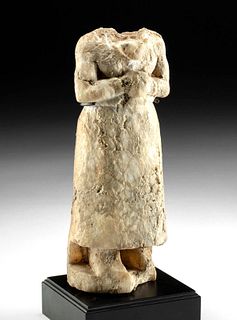Mesopotamian Marble Cult Figure Deity / Worshipper