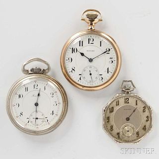 Three 21-Jewel Howard Open-face Watches