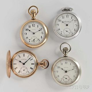 Waltham "Vanguard," "Crescent St.," and Two Other Watches