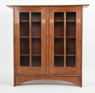 Arts and Crafts Style Oak Bookcase