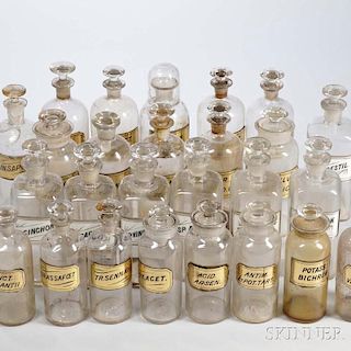 Large Collection of Apothecary Jars