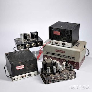 Four Mid-20th Century Tube Stereo Amplifiers