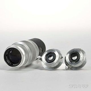Three Leica Screw-mount Lenses